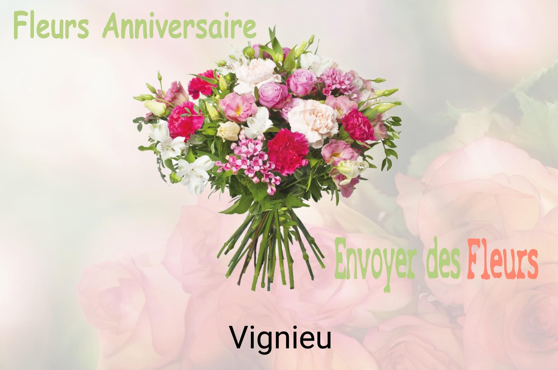 Bouquet de fleurs d’anniversaire livré à Vignieu