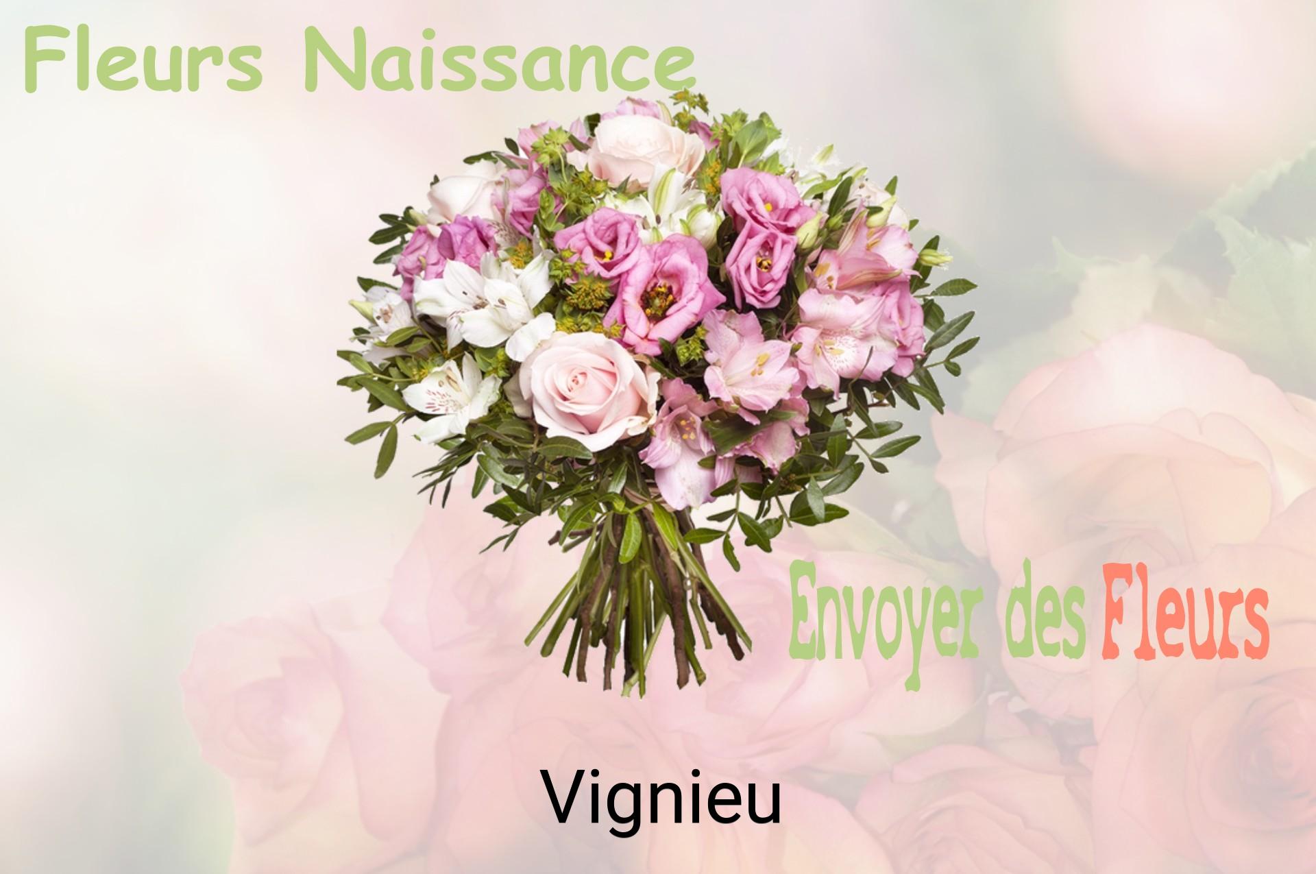 Bouquet de fleurs de naissance livré à Vignieu